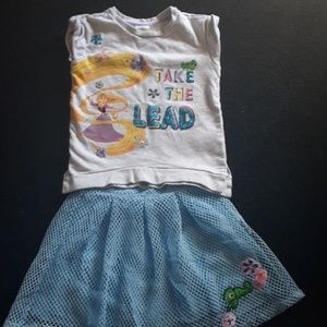 Disney rapunzel 2 piece outfit